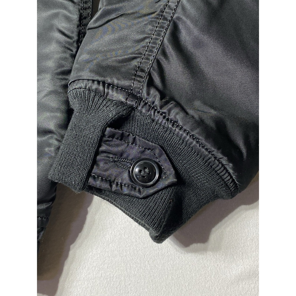 Alpha Industries Military Flight Bomber Jacket Mens L Black Utility USAF - Picture 3 of 12